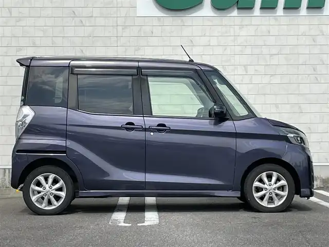 日産 デイズ ルークス ハイウェイスター Xターボ 宮崎県 2017(平29)年 8.1万km プレミアムパープルP 純正SDナビ/（CD/DVD/AM/FM/BT)/フルセグTV/バックカメラ/アラウンドビューカメラ/ステアリングスイッチ/アイドリングストップ/左側パワースライドドア/エマージェンシーブレーキ/横滑り防止機能/オートハイビーム/ドライブレコーダー/ETC