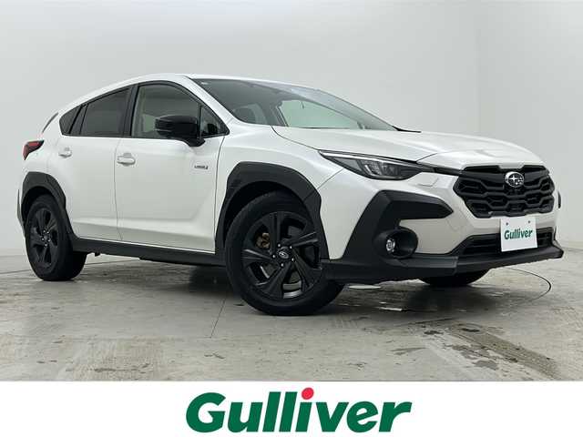 スバル クロストレック ツーリング 宮城県 2024(令6)年 5.2万km クリスタルホワイトP 禁煙車/アイサイト/・プリクラッシュブレーキ/・エマージェンシーレーンキープ/・車線逸脱防止システム/・アダプティブクルーズコントロール/パノラミックビューモニター/後退時ブレーキアシスト/後側方警戒支援システム/ステアリング連動ヘッドランプ/純正11.6インチSDナビ/・BT/USB/iPod/AppleCarPlay/AndroidAuto/フルセグTV/ビルトインETC/前後ドライブレコーダー/前席シートヒーター/前席パワーシート/革巻きステアリング/ステアリングスイッチ/ステアリングヒーター/電動パーキングブレーキ/プッシュスタート/スマートキー/LEDヘッドライト/LEDフォグランプ/純正17インチアルミホイール/純正フロアマット/横滑り防止装置