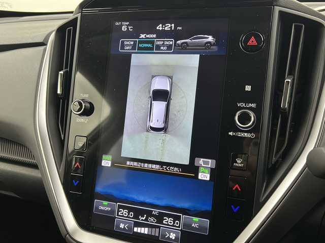 スバル クロストレック ツーリング 宮城県 2024(令6)年 5.2万km クリスタルホワイトP 禁煙車/アイサイト/・プリクラッシュブレーキ/・エマージェンシーレーンキープ/・車線逸脱防止システム/・アダプティブクルーズコントロール/パノラミックビューモニター/後退時ブレーキアシスト/後側方警戒支援システム/ステアリング連動ヘッドランプ/純正11.6インチSDナビ/・BT/USB/iPod/AppleCarPlay/AndroidAuto/フルセグTV/ビルトインETC/前後ドライブレコーダー/前席シートヒーター/前席パワーシート/革巻きステアリング/ステアリングスイッチ/ステアリングヒーター/電動パーキングブレーキ/プッシュスタート/スマートキー/LEDヘッドライト/LEDフォグランプ/純正17インチアルミホイール/純正フロアマット/横滑り防止装置