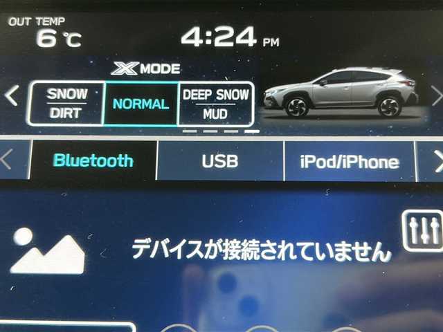 スバル クロストレック ツーリング 宮城県 2024(令6)年 5.2万km クリスタルホワイトP 禁煙車/アイサイト/・プリクラッシュブレーキ/・エマージェンシーレーンキープ/・車線逸脱防止システム/・アダプティブクルーズコントロール/パノラミックビューモニター/後退時ブレーキアシスト/後側方警戒支援システム/ステアリング連動ヘッドランプ/純正11.6インチSDナビ/・BT/USB/iPod/AppleCarPlay/AndroidAuto/フルセグTV/ビルトインETC/前後ドライブレコーダー/前席シートヒーター/前席パワーシート/革巻きステアリング/ステアリングスイッチ/ステアリングヒーター/電動パーキングブレーキ/プッシュスタート/スマートキー/LEDヘッドライト/LEDフォグランプ/純正17インチアルミホイール/純正フロアマット/横滑り防止装置