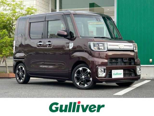 ダイハツ ウェイク G ターボ　レジャーエディション SA Ⅱ 岡山県 2016(平28)年 4.9万km プラムブラウンクリスタルマイカ 純正メモリーナビ/（ワンセグテレビ、CD、USB、Bluetooth）/バックカメラ/衝突軽減システム/レーンキープアシスト/LEDヘッドライト/LEDルームランプ/両側パワースライド/ドライブレコーダー/ターボ車/純正１５インチＡＷ/純正フロアマット/アイドリングストップ/スマートキー/プッシュスタート
