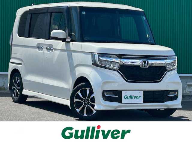 ホンダ Ｎ ＢＯＸ カスタム G EX ホンダセンシング 宮城県 2018(平30)年 7.2万km プレミアムホワイトパールⅡ ホンダセンシング/●衝突軽減ブレーキ〈CMBS〉/●誤発進抑制機能/●後方誤発進抑制機能/●歩行者事故低減ステアリング/●路外逸脱抑制機能/●ACC〈アダプティブ・クルーズ・コントロール〉/●LKAS〈車線維持支援システム〉/●オートハイビーム/●先行車発進お知らせ機能/●標識認識機能/純正ナビ（VXM-184VFi）/・CD/DVD/・SD/・Bluetooth/・フルセグTV/バックモニター/ビルトインETC/ステアリングスイッチ/LEDヘッドライト/オートライト/スマートキー＆プッシュスタート/スペアキー1本