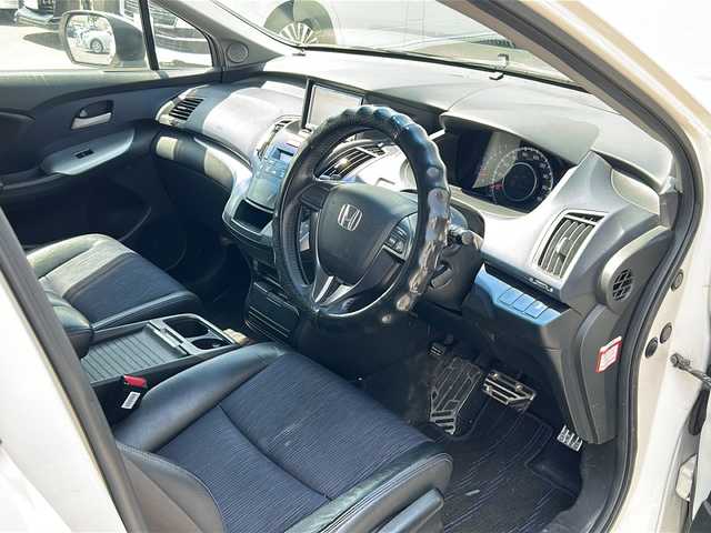 ホンダ オデッセイ アブソルート 鹿児島県 2008(平20)年 15.2万km プレミアムホワイトパール ＭＴモード付ＡＴ/ＥＴＣ/バックカメラ/ナビ/横滑り防止装置/オートライト/１８インチ純正アルミホイール/スマートキー/ハーフレザーシート/本革巻きステアリング
