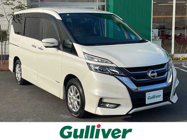 日産 セレナ ハイウェイスターVセレクションⅡ 青森県 2019(平31)年 10.4万km ブリリアントホワイトパール 4WD/セーフティパックA/純正9インチSDナビ・フルセグTV/CD・DVD・Bluetooth・SD/純正フリップダウンモニター/アラウンドビューモニター/インテリジェントパーキングアシスト/前席シートヒーター/ステアリングヒーター/両側パワースライドドア/エマージェンシーブレーキ/クルーズコントロール/レーンキープアシスト/フロント・バックソナー/横滑り防止機能/サイド・カーテンエアバッグ/2.3列目USB電源ソケット/3列目シートスライド/純正エンジンスターター/ビルトインETC/LEDヘッドライト/フォグランプ/社外15インチアルミ/インテリキー
