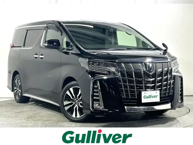トヨタ アルファード S Cパッケージ 大阪府 2019(令1)年 4.6万km ブラック ＡＬＰＩＮＥナビＴＶ　後席モニター　三眼ＬＥＤ　黒革シート　パワーシート／ヒーター／エアコン　電動リアゲート　デジタルインナーミラー　衝突軽減　レーダーＣ　ＢＳＭ　前後ドラレコ　１００Ｖ電源