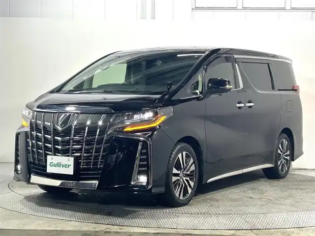 トヨタ アルファード S Cパッケージ 大阪府 2019(令1)年 4.6万km ブラック ＡＬＰＩＮＥナビＴＶ　後席モニター　三眼ＬＥＤ　黒革シート　パワーシート／ヒーター／エアコン　電動リアゲート　デジタルインナーミラー　衝突軽減　レーダーＣ　ＢＳＭ　前後ドラレコ　１００Ｖ電源