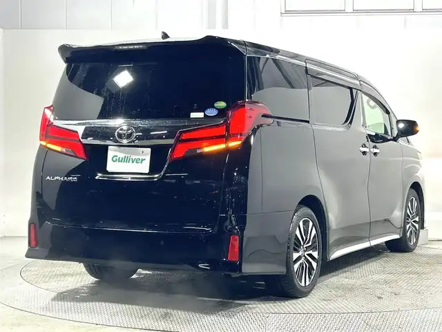 トヨタ アルファード S Cパッケージ 大阪府 2019(令1)年 4.6万km ブラック ＡＬＰＩＮＥナビＴＶ　後席モニター　三眼ＬＥＤ　黒革シート　パワーシート／ヒーター／エアコン　電動リアゲート　デジタルインナーミラー　衝突軽減　レーダーＣ　ＢＳＭ　前後ドラレコ　１００Ｖ電源