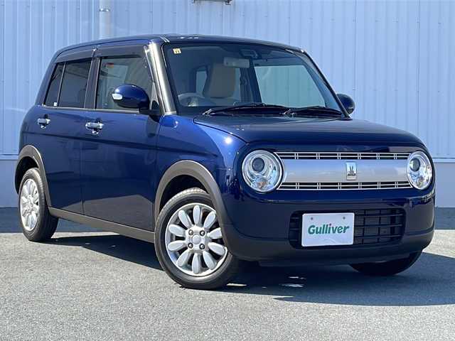 スズキ ラパン X 三重県 2020(令2)年 0.6万km ノクターンブルーパール 社外ナビ/コーナーセンサー/衝突軽減ブレーキ/レーンキープアシスト/横滑り防止/アイドリングストップ/革巻きステアリング/純正フロアマット/前席シートヒーター/電動格納ミラー/禁煙車