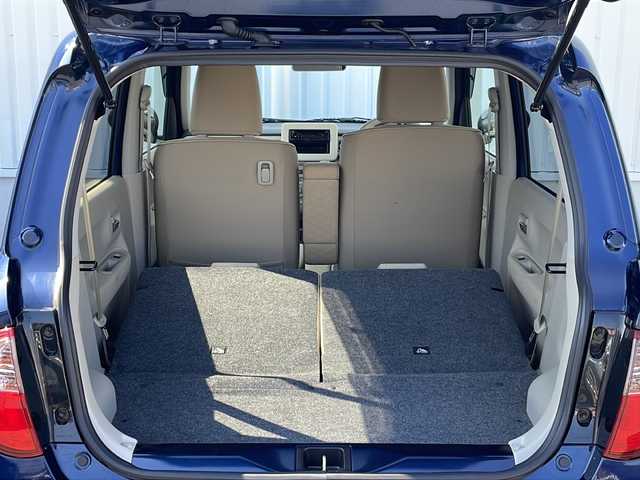 スズキ ラパン X 三重県 2020(令2)年 0.6万km ノクターンブルーパール 社外ナビ/コーナーセンサー/衝突軽減ブレーキ/レーンキープアシスト/横滑り防止/アイドリングストップ/革巻きステアリング/純正フロアマット/前席シートヒーター/電動格納ミラー/禁煙車
