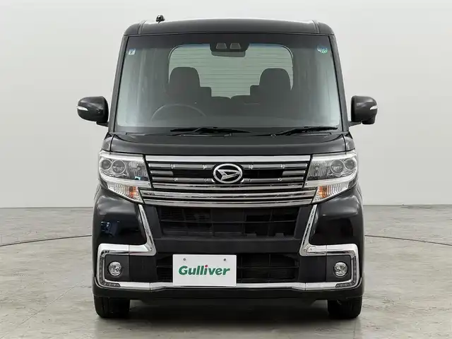 ダイハツ タント カスタム RS トップED SA Ⅲ 福岡県 2017(平29)年 5.6万km ブラックマイカメタリック 純正ナビ／フルセグＴＶ　/ＥＴＣ　/両側パワースライドドア　/バックカメラ　/シートヒーター　/衝突被害軽減システム　/横滑り防止　/オートライト　/アイドリングストップ　/純正１５インチＡＷ　/ステアリングスイッチ