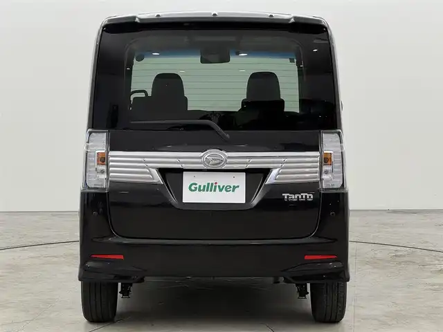 ダイハツ タント カスタム RS トップED SA Ⅲ 福岡県 2017(平29)年 5.6万km ブラックマイカメタリック 純正ナビ／フルセグＴＶ　/ＥＴＣ　/両側パワースライドドア　/バックカメラ　/シートヒーター　/衝突被害軽減システム　/横滑り防止　/オートライト　/アイドリングストップ　/純正１５インチＡＷ　/ステアリングスイッチ