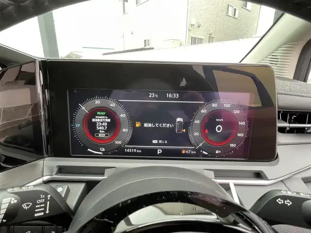 日産 オーラ G 香川県 2023(令5)年 1.5万km ガーネットレッド/スーパーブラック 2トーン 登録時走行距離：14519km/ワンオーナー　/純正ナビ（ＡｐｐｌＣａｒＰｌａｙ・ＡｎｄｒｏｉｄＡｕｔｏ・ＢＴ・フルセグ・HDMI）/ＵＳＢ入力端子　/全周囲カメラ　/ビルトインＥＴＣ２．０　/純正前後ドライブレコーダー　/前後クリアランスソナー/衝突軽減ブレーキ/車線維持支援システム/レーンディパーチャーアラート/アダブティブクルーズコントロール/ブラインドスポットモニター/ロードサインアシスト/駐車時支援パーキングサポートシステム/横滑り防止/インテリジェントルームミラー/BOSEサウンド/純正フロアマット/ハーフレザーシート/オートライト/オートマチックハイビーム/LEDヘッドライト/フォグライト/スマートキー/プッシュスタート/スペアキー1本/保証書/取扱説明書