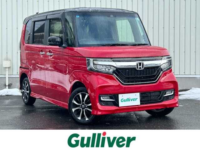 ホンダ Ｎ ＢＯＸ カスタム G L ホンダセンシング 山形県 2019(平31)年 8万km ミラノレッド 4WD/ホンダセンシング/純正SDナビ/　　【CD DVD BT フルセグ USB】/バックカメラ/両側パワースライドドア/レーダークルーズコントロール/LEDヘッドライト/シートヒーター/純正14インチアルミホイール/アイドリングストップ/ステアリングスイッチ/電動格納ウィンカーミラー/フォグランプ/スマートキー×2/ETC