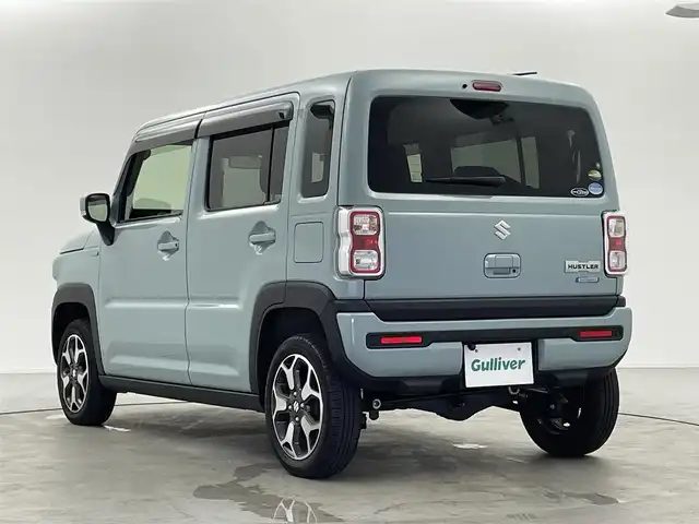 スズキ ハスラー HYBRID X 福井県 2020(令2)年 3.7万km オフブルーM ４WD/社外７インチナビ【CN-RE06WD】/CD/DVD/フルセグTV/Bluetooth/AM/FM/バックカメラ /ETC/スズキセーフティサポート/・衝突軽減ブレーキ/・オートライト/・車線維持支援機能/・車線逸脱警報機能 /プッシュスタート /シートヒーター /ダンヒルアシストコントロール/革巻きステアリング/ステアリングリモコン/ステアリングチルド機構/LED/フォグランプ