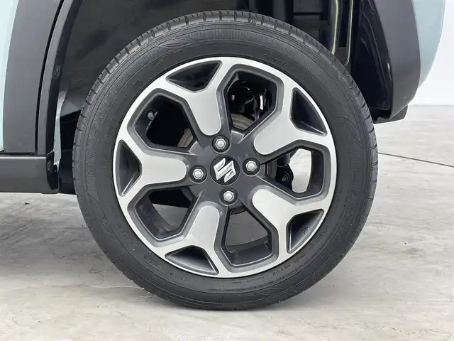 スズキ ハスラー HYBRID X 福井県 2020(令2)年 3.7万km オフブルーM ４WD/社外７インチナビ【CN-RE06WD】/CD/DVD/フルセグTV/Bluetooth/AM/FM/バックカメラ /ETC/スズキセーフティサポート/・衝突軽減ブレーキ/・オートライト/・車線維持支援機能/・車線逸脱警報機能 /プッシュスタート /シートヒーター /ダンヒルアシストコントロール/革巻きステアリング/ステアリングリモコン/ステアリングチルド機構/LED/フォグランプ
