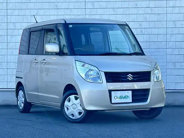 スズキ パレット L 群馬県 2012(平24)年 6.9万km クリアベージュメタリック 社外SDナビ（Panasonic CN-E330D）/(FM/AM/CD/BT/ワンセグTV)/プッシュスタート/パワステ/D席オートパワーウィンドウ/D席バニティミラー/スマートキー/マニュアルエアコン/バックカメラ/Yupiteru製ドラレコ/両側イージークローザースライドドア/ハロゲンヘッドライト/ヘッドライトレベライザー/ドアバイザー/電格ミラー/純正フロアマット/純正ホイールキャップ付き13インチスチールホイール/スペアキー×1