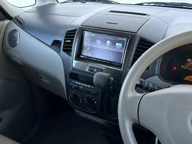 スズキ パレット L 群馬県 2012(平24)年 6.9万km クリアベージュメタリック 社外SDナビ（Panasonic CN-E330D）/(FM/AM/CD/BT/ワンセグTV)/プッシュスタート/パワステ/D席オートパワーウィンドウ/D席バニティミラー/スマートキー/マニュアルエアコン/バックカメラ/Yupiteru製ドラレコ/両側イージークローザースライドドア/ハロゲンヘッドライト/ヘッドライトレベライザー/ドアバイザー/電格ミラー/純正フロアマット/純正ホイールキャップ付き13インチスチールホイール/スペアキー×1