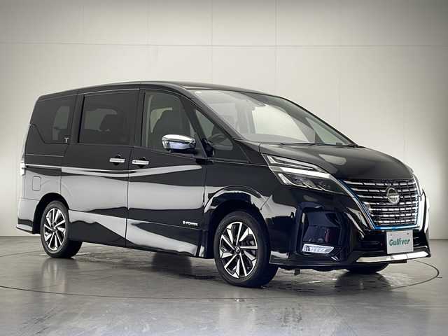 日産 セレナ e－パワー ハイウェイスター G 宮崎県 2020(令2)年 6.3万km ダイヤモンドブラック プロパイロット/エマ―ジェンシーブレーキ/LDW(車線逸脱警報）/LDP（車線逸脱防止支援）/BSW（後側方車両検知警報）/BSI(後側方衝突防止支援）/クリアランスソナー/オートマチックハイビーム/純正10インチSDナビ/フルセグTV/CD/DVD/Bluetooth/アラウンドビューモニター/純正11インチ後席フリップダウンモニター/両側パワースライドドア/ハンズフリーオートスライドドア/インテリジェントパーキングアシスト/LEDヘッドライト/ビルトインETC/純正ドライブレコーダー（DJ4-D)/純正16インチAW