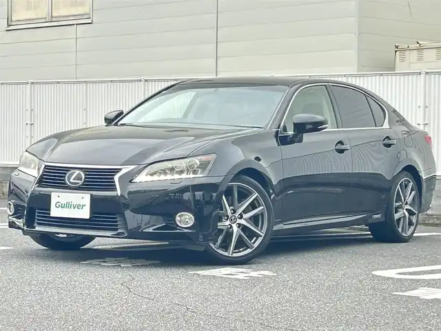 レクサス ＧＳ 450h Iパッケージ 群馬県 2012(平24)年 7.8万km スターライトブラックガラスフレーク 純正ナビ(AM・FM/CD・DVD/BT)/フルセグTV/ビルトインETC/パドルシフト/クルーズコントロール/横滑り防止装置/レザーシート/パワーシート(D/N席)/シートヒーター(D/N席)/エアーシート(D/N席)/純正フロアマット/ステアリングヒーター/オートライト/LEDヘッドライト/プッシュスタート/スマートキー×2/取扱説明書