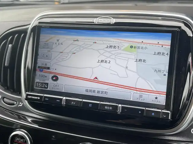 アバルト ５９５ スコルピオーネオーロ 福岡県 2021(令3)年 1.4万km 黒 ２００台限定車/レコードモンツァ（マフラー）/BeatsAudioプレミアムサウンドシステム/専用ハーフレザー/社外メモリナビ　/・地デジ/・Bluetooth/・バックカメラ/ブーストメーター/ステアリングスイッチ/KONI製リアアブソーバー/純正ツインスポーク１７ＡＷ/ドラレコ/ＥＴＣ