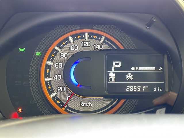 スズキ スペーシア ギア HYBRID XZ 岐阜県 2021(令3)年 2.9万km デニムブルー ガンメタリック 2トーン 社外7インチナビ/　(AM/FM/CD/DVD/Bluetooth/フルセグTV)/バックカメラ/衝突軽減ブレーキ/レーダークルーズコントロール/レーンキープアシスト/両側パワースライドドア/シートヒーター/革巻きステアリング/オートライト/LEDヘッドライト/プッシュスタート/電格ミラー/純正アルミホイール/純正フロアマット