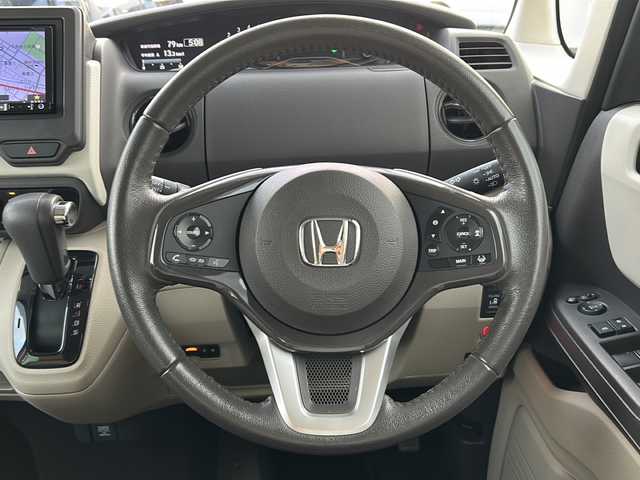 ホンダ Ｎ ＢＯＸ G EX ターボ ホンダセンシング 秋田県 2017(平29)年 4万km プレミアムホワイトパールⅡ 社外メモリナビ/社外CD、DVD、BT、フルセグ/バックカメラ/社外14インチアルミ/４WD/ETC/後方コーナーセンサー/スペアキー