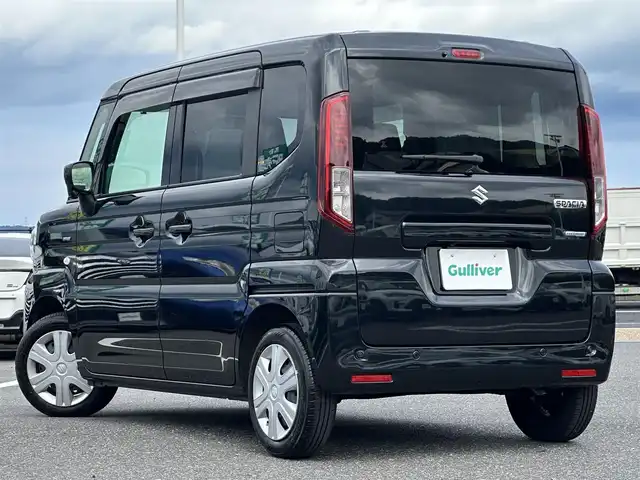 スズキ スペーシア HYBRID X 島根県 2024(令6)年 1.5万km ブルーイッシュブラックパール3 登録時走行距離14618km/社外ナビ(AVIC-RL812)/(AM/FM/CD/DVD/Bluetooth)/フルセグテレビ/両側パワースライドドア/バックカメラ/追従型クルーズコントロール/レーンアシスト/シートヒーター/オットマン付きリアシート/スリムサーキュレーター/横滑り防止/アイドリングストップ