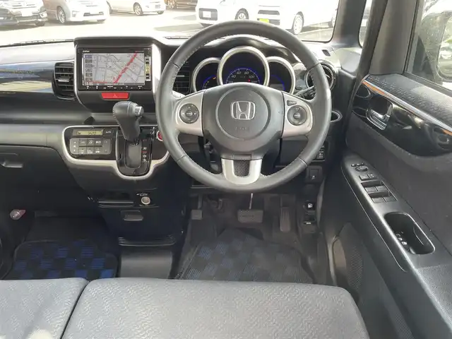 ホンダ Ｎ ＢＯＸ カスタム G ターボパッケージ 静岡県 2013(平25)年 7.7万km プレミアムゴールドパープルパール ワンオーナー/4WDターボ/純正メモリナビ/・ワンセグTV/SD/DVD/CD/USB/バックカメラ/プッシュスタート/スマートキーx2/パドルシフト/HIDライト/オートライト/フォグライト/両側パワースライドドア/クルーズコントロール/純正１５インチAW/純正フロアマット/取扱説明書/新車保証書