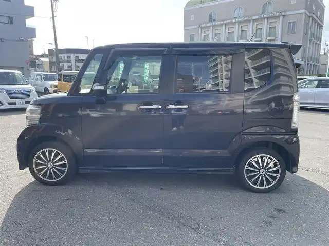 ホンダ Ｎ ＢＯＸ カスタム G ターボパッケージ 静岡県 2013(平25)年 7.7万km プレミアムゴールドパープルパール ワンオーナー/4WDターボ/純正メモリナビ/・ワンセグTV/SD/DVD/CD/USB/バックカメラ/プッシュスタート/スマートキーx2/パドルシフト/HIDライト/オートライト/フォグライト/両側パワースライドドア/クルーズコントロール/純正１５インチAW/純正フロアマット/取扱説明書/新車保証書