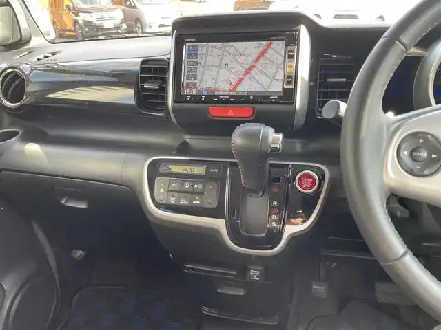 ホンダ Ｎ ＢＯＸ カスタム G ターボパッケージ 静岡県 2013(平25)年 7.7万km プレミアムゴールドパープルパール ワンオーナー/4WDターボ/純正メモリナビ/・ワンセグTV/SD/DVD/CD/USB/バックカメラ/プッシュスタート/スマートキーx2/パドルシフト/HIDライト/オートライト/フォグライト/両側パワースライドドア/クルーズコントロール/純正１５インチAW/純正フロアマット/取扱説明書/新車保証書