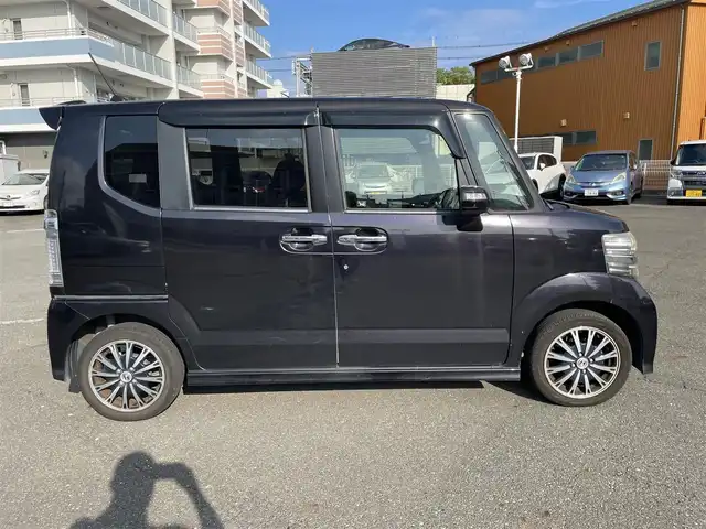 ホンダ Ｎ ＢＯＸ カスタム G ターボパッケージ 静岡県 2013(平25)年 7.7万km プレミアムゴールドパープルパール ワンオーナー/4WDターボ/純正メモリナビ/・ワンセグTV/SD/DVD/CD/USB/バックカメラ/プッシュスタート/スマートキーx2/パドルシフト/HIDライト/オートライト/フォグライト/両側パワースライドドア/クルーズコントロール/純正１５インチAW/純正フロアマット/取扱説明書/新車保証書