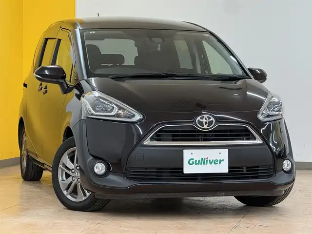 トヨタ シエンタ G クエロ 群馬県 2018(平30)年 12.3万km クールボルドーガラスフレーク トヨタセーフティーセンス/・衝突軽減ブレーキ/・横滑り防止/・オートライト/・オートハイビーム/・レーンキープアシスト/純正7インチワイドナビ/・AM/FM/ワンセグTV/・Bluetooth/CD/SD/バックカメラ/両側電動スライドドア/LEDヘッドライト/フォグランプ/純正ビルトインETC/純正フロアマット/純正ドアバイザー/純正15インチアルミホイール/プッシュスタート/スマートキー