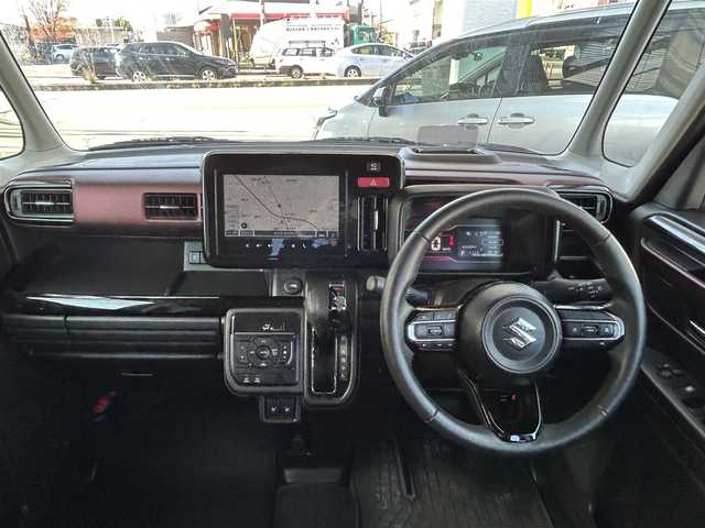 スズキ スペーシア カスタム HYBRID XS 福島県 2025(令7)年 0.8万km ブルーイッシュブラックパール3 ・HYBRID XS 全方位モニター付メモリーナビゲーション/　　スズキコネクト対応通信機装着車/・デュアルセンサーブレーキサポートII/・運転席・助手席・サイド・カーテンエアバック/・１か月　６か月点検済/・ワンオーナー/・純正ナビフルセグTV：BT/・アラウンドビューモニター/・スロットルコントローラー/・ハーフレザーシート/・シートヒーター/・ステアリングヒーター/・クルーズコントロール/・ステアリングリモコン/・両側パワースライドドア/・リアサーキュレーター/・純正１５インチアルミ/・スマートキー/・プッシュスタート/・アームレスト/・オートライト/・LEDヘットライト/・LEDフォグライト/・DSBS/・LDP/・ACC/・標識認識/・発信車お知らせ/・コーナーセンサー/・保証書/・取説