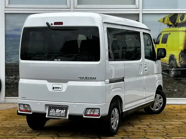 ダイハツ アトレー バン RS 道北・旭川 2025(令7)年 0.2万km シャイニングホワイトパール ターボ/両側パワースライドドア/プッシュスタート/スマートキー/クルーズコントロール/オートライト/LEDヘッドライト/コーナーセンサー