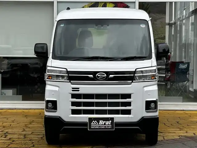 ダイハツ アトレー バン RS 道北・旭川 2025(令7)年 0.2万km シャイニングホワイトパール ターボ/両側パワースライドドア/プッシュスタート/スマートキー/クルーズコントロール/オートライト/LEDヘッドライト/コーナーセンサー