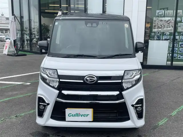 ダイハツ タント カスタム RS スタイルセレクション 長崎県 2021(令3)年 1.7万km ブラックマイカメタリック/シャイニングホワイトパール 全方位カメラ/社外ナビ/前後ドライブレコーダー/ビルトインETC/前席シートヒーター/ハーフレザーシート/両側パワースライドドア/スマートアシストIII/LEDヘッドライト/レーダークルーズコントロール/オートライト/LEDヘッドライト/スマートキー/スペアキー/アイドリングストップ/コーナーセンサー