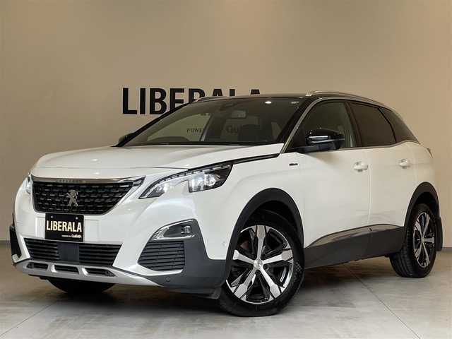 プジョー ３００８ アリュール 熊本県 2021(令3)年 4.5万km パールⅡ ・スマートキー/・プッシュスタート/・アクティブセーフティブレーキ/・疲労検知/・ディレクショナルヘッドライト/・インテリジェントハイビーム/・レーンキープアシスト/・パーキングセンサー/・ブラインドスポットモニター/・クルーズコントロール(追従式)/・ハーフレザーシート/・純正メモリナビ/　【Bluetooth・USB・AppleCarPlay・AndroidAuto】/・フルセグTV/・バックカメラ/・左サイドカメラ/・ETC/・パワーバックドア/・LEDヘッドランプ/・LEDフォグランプ/・純正マット/・保証書/取説