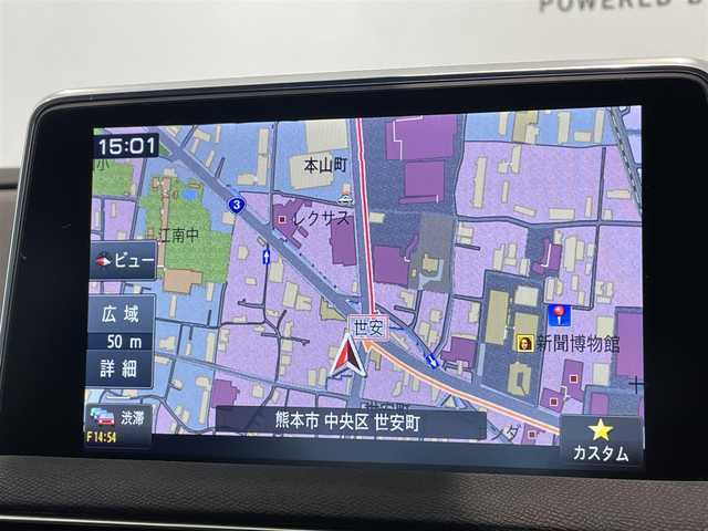 プジョー ３００８ アリュール 熊本県 2021(令3)年 4.5万km パールⅡ ・スマートキー/・プッシュスタート/・アクティブセーフティブレーキ/・疲労検知/・ディレクショナルヘッドライト/・インテリジェントハイビーム/・レーンキープアシスト/・パーキングセンサー/・ブラインドスポットモニター/・クルーズコントロール(追従式)/・ハーフレザーシート/・純正メモリナビ/　【Bluetooth・USB・AppleCarPlay・AndroidAuto】/・フルセグTV/・バックカメラ/・左サイドカメラ/・ETC/・パワーバックドア/・LEDヘッドランプ/・LEDフォグランプ/・純正マット/・保証書/取説