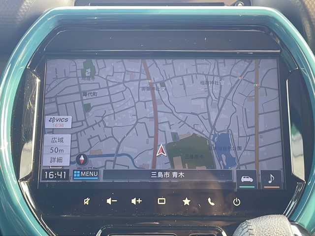 スズキ ハスラー HYBRID X 静岡県 2021(令3)年 4.1万km デニムブルー ガンメタリック 2トーン 純正9インチナビ/地デジTV/Bluetooth/バック/全周囲カメラ/レーダーセーフティサポート/純正15インチAW/前席シートヒーター/シートヒーター/スマートキー/ビルトインETC/LEDヘッドライト