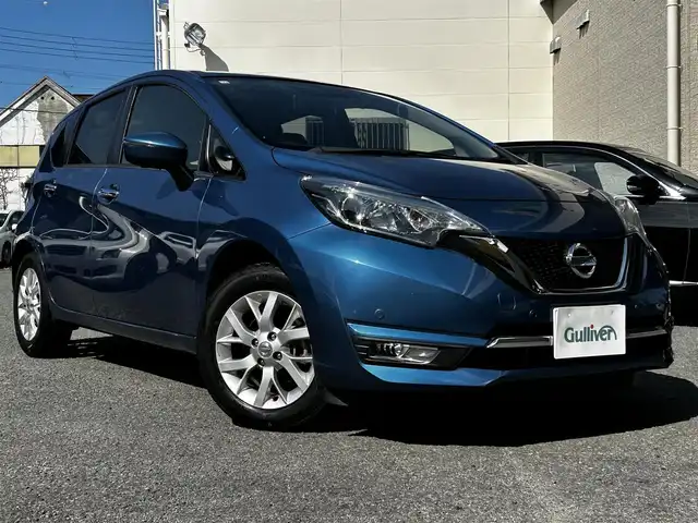 日産 ノート メダリスト 和歌山県 2016(平28)年 6.4万km シャイニングブルー エマージェンシーブレーキ/純正メモリーナビ・フルセグTV・CD・DVD/　Bluetooth・USB/全方位カメラ/LEDヘッドライト/ハーフレザーシート/LKA/スマートキー/ドライブレコーダー/ETC/保証書/取扱説明書
