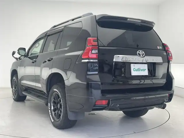 トヨタ ランドクルーザー プラド TX Lパッケージ 千葉県 2019(令1)年 6.3万km アティチュードブラックマイカ TRDエアロパーツ/社外メモリーナビ/フルセグTV/Bluetooth/CD/DVD/USB/バックカメラ/前方ドライブレコーダー/純正ビルトインETC/サンルーフ/レザーシート/電動格納サードシート/パワーシート/シートヒーター/シートクーラー/ルーフレール/追従クルーズコントロール/ダウンヒルアシストコントロール/社外サイドドアバイザー/フォグライト/LEDヘッドライト