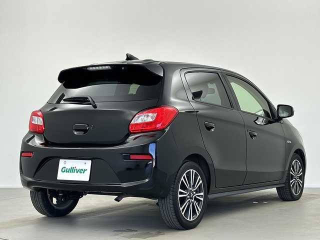 三菱 ミラージュ G 奈良県 2019(令1)年 2.5万km ピレネーブラック 社外7インチメモリナビ/フルセグTV/Bluetoothオーディオ/DVD再生可能/バックカメラ/衝突軽減ブレーキ/横滑り防止装置/スマートキー/プッシュスタート/ドラレコ/オートリトラミラー/アイドリングストップ/純正キセノンライト/ウインカーミラー/純正15インチアルミホイル/リアスポイラー