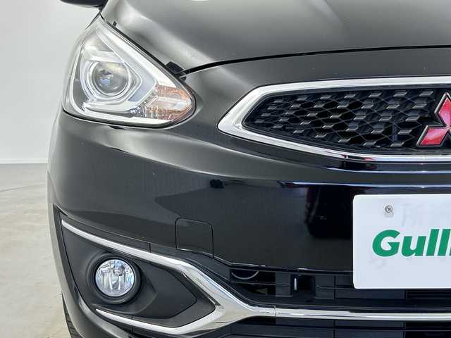 三菱 ミラージュ G 奈良県 2019(令1)年 2.5万km ピレネーブラック 社外7インチメモリナビ/フルセグTV/Bluetoothオーディオ/DVD再生可能/バックカメラ/衝突軽減ブレーキ/横滑り防止装置/スマートキー/プッシュスタート/ドラレコ/オートリトラミラー/アイドリングストップ/純正キセノンライト/ウインカーミラー/純正15インチアルミホイル/リアスポイラー