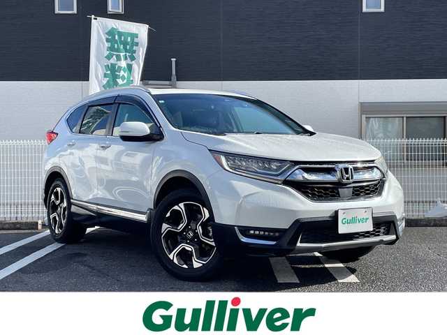ホンダ ＣＲ－Ｖ EX・マスターピース 三重県 2019(平31)年 6.6万km プラチナホワイトパール 登録時65589km/ワンオーナー/禁煙車/純正ナビ/・フルセグ・Ｂｌｕｅｔｏｏｔｈ・CD/DVD・AM/FM/レーダークルーズコントロール/サンルーフ/ルーフレール/黒本革シート/衝突軽減ブレーキ/レーンキープアシスト/ＢＳＭ/シートヒーター/パドルシフト/パワーバックドア/メモリー機能付きパワーシート/シートヒーター/プッシュスタート/スマートキー/スペアキー