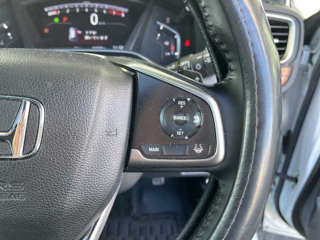 ホンダ ＣＲ－Ｖ EX・マスターピース 三重県 2019(平31)年 6.6万km プラチナホワイトパール 登録時65589km/ワンオーナー/禁煙車/純正ナビ/・フルセグ・Ｂｌｕｅｔｏｏｔｈ・CD/DVD・AM/FM/レーダークルーズコントロール/サンルーフ/ルーフレール/黒本革シート/衝突軽減ブレーキ/レーンキープアシスト/ＢＳＭ/シートヒーター/パドルシフト/パワーバックドア/メモリー機能付きパワーシート/シートヒーター/プッシュスタート/スマートキー/スペアキー