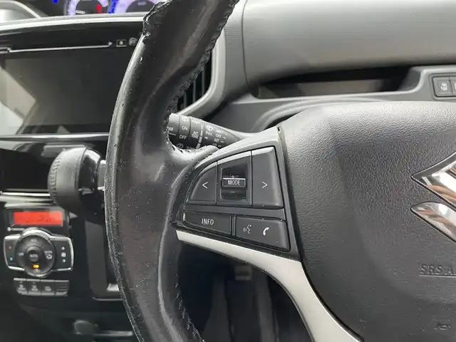 スズキ ソリオ バンディット HV MV Dカメラ ブレーキS 滋賀県 2016(平28)年 6.7万km ピュアホワイトP 禁煙車/純正ナビ（ＣＤ／ＤＶＤ／Ｂｌｕｅｔｏｏｔｈ／フルセグ）/クルーズコントロール/全方位カメラ/シートヒーター/衝突軽減ブレーキ/両側パワスラ/純正アルミホイール/フロアマット/ドアバイザー/ＥＴＣ/ステアリングスイッチ/アイドリングストップ/プッシュスタート/スマートキー