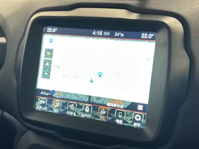 クライスラー・ジープ ジープ レネゲード リミテッド 福岡県 2022(令4)年 2.9万km 黒 黒革　/ＡＣＣ／ＢＳＭ　/純正ナビ／ＴＶ　/Ｂｌｕｅｔｏｏｔｈ　/Ｂカメラ　/前席パワーシート　/シートヒーター　/ステアリングヒーテッド　/オートライト　/スマートキー　/ＥＴＣ　/純正１７インチＡＷ