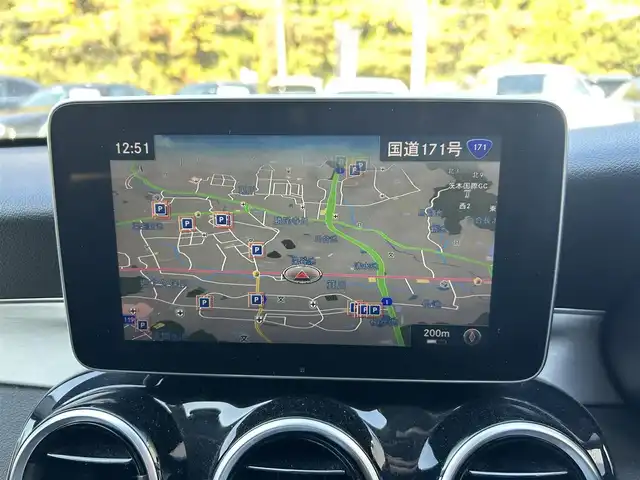 メルセデス・ベンツ Ｃ１８０ アバンギャルド 大阪府 2015(平27)年 8.8万km オブシディアンブラック レーダーセーフティP/純正ナビ/TV/バックカメラ/ACC/ブラインドスポット/純正18インチAW/LEDヘッドライト/クリアランスソナー/ハーフ革/Dメモリ付きパワーシート/シートヒーター/パドルシフト/ETC/ドラレコ