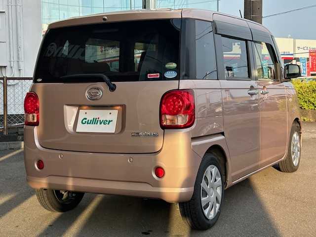 ダイハツ ムーヴ キャンバス X SA Ⅲ 静岡県 2019(平31)年 3.7万km ライトローズマイカメタリックⅡ 社外ナビ　ＴＶ　走行中視聴　衝突被害軽減ブレーキ　車線逸脱警報　横滑り防止　誤発進抑制制御　先行車発進お知らせ　後センサー　オートハイビーム　両側パワースライドドア　スマートキー　プッシュスタート/タイヤ→ブリジストンＮＥＷＮＯ（23年製）