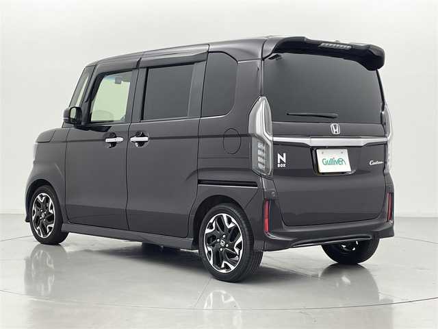 ホンダ Ｎ ＢＯＸ カスタム G EX ターボ ホンダセンシング 熊本県 2019(平31)年 2.8万km プレミアムベルベットパープル・パール 純正ナビ（ＣＤ・ＤＶＤ・フルセグ・ＢＴ・ＡＵＸ・ｉｐｏｄ・ＵＳＢ）/バックカメラ　/社外前後ドライブレコーダー　/ビルトインＥＴＣ　/両側パワースライドドア　/後ろのみコーナーセンサー　/ホンダセンシング/・衝突軽減ブレーキ/・レーダークルーズコントロール/・レーンキープアシスト/・先行車発進お知らせ機能/・路外逸脱制御機能/・標識認識システム/横滑り防止/パドルシフト/ハーフレザーシート/純正フロアマット/純正１５インチAW/オートライト/LEDヘッドライト/フォグライト/スマートキー/プッシュスタート